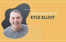 Illustration with a photo of Kyle Elliot