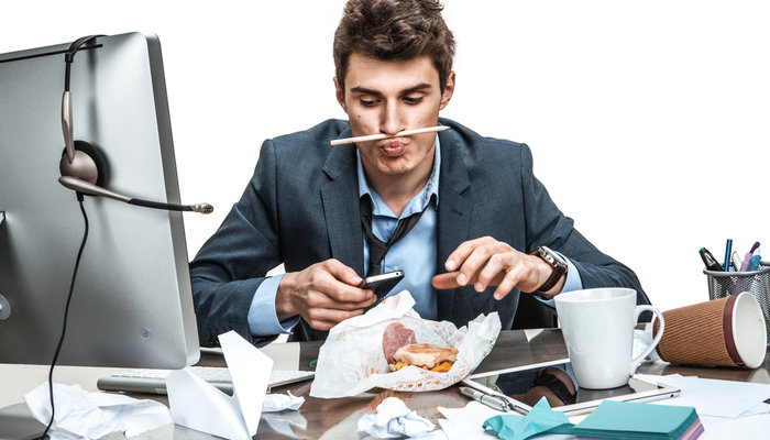 business man not organized