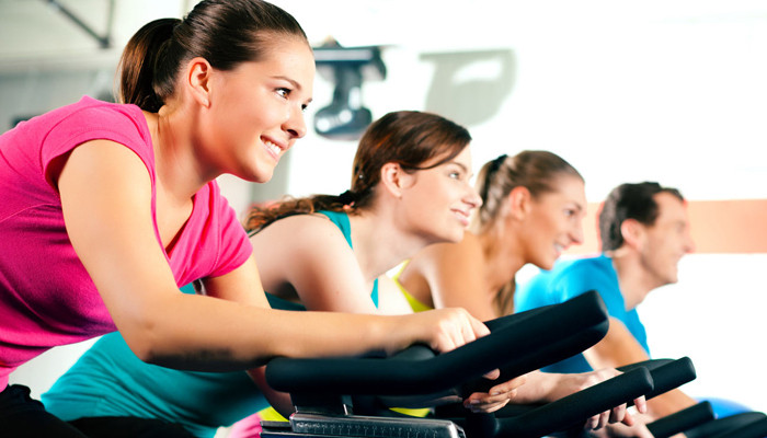 exercise on bike