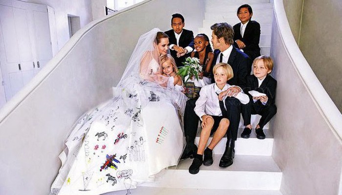 Angelina Jolie and Brad Pitt wedding