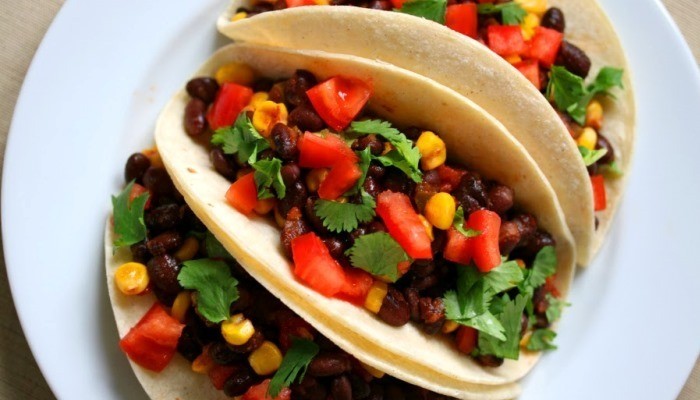 black bean tacos