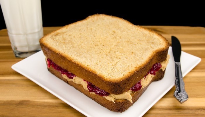 peanut butter and jelly sandwich