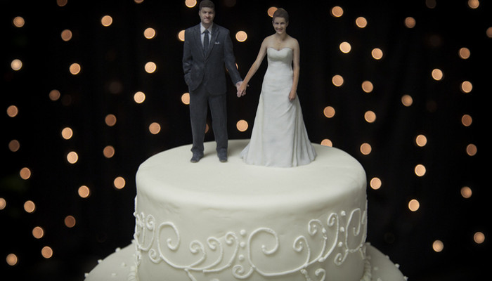 3D Wedding cake topper