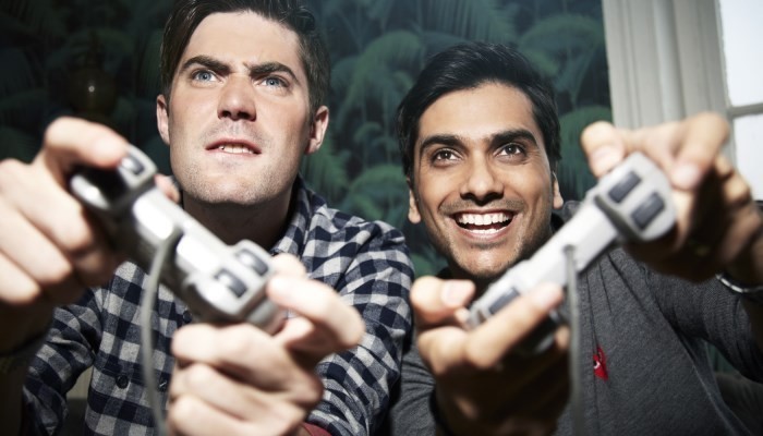Playing video games