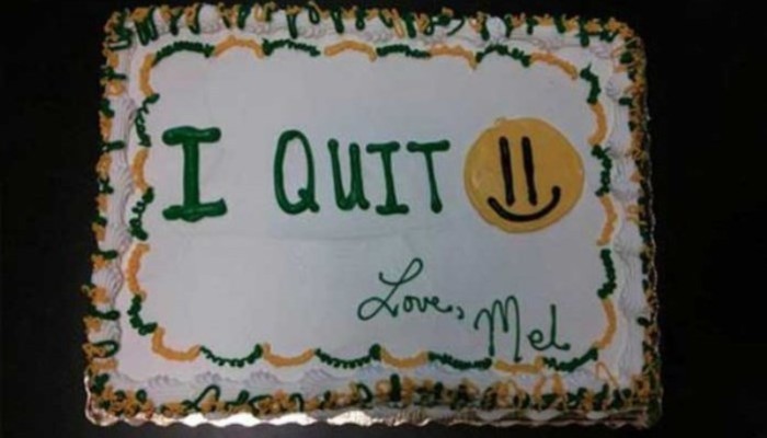 I quit cake