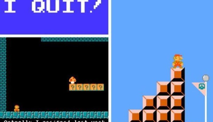 Super Mario resignation game