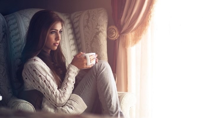 Girl with Coffee