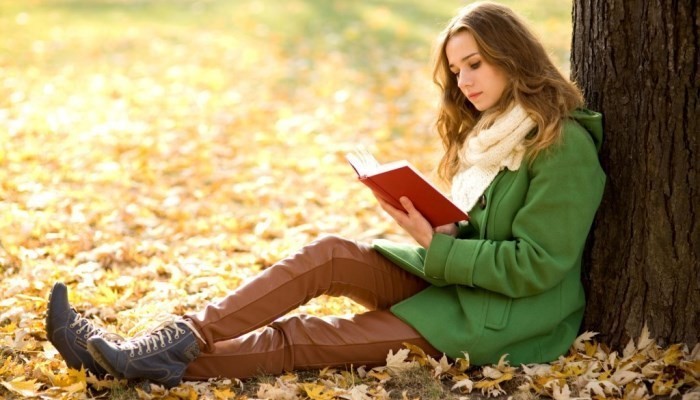 girl reading book