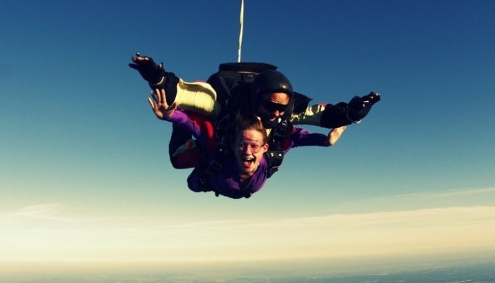 skydiving