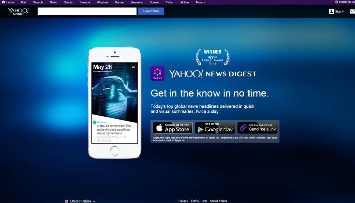 Yahoo! News Digest app