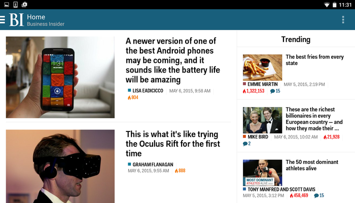 Business Insider app