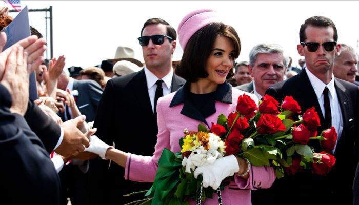 Katie Holmes as Jackie Kennedy