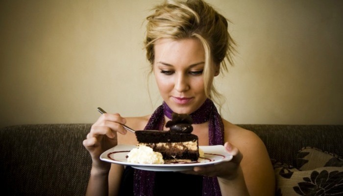 eating chocolate