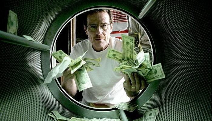 walter white washing machine money