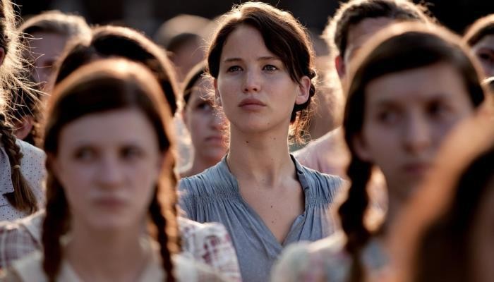 Katniss Everdeen in crowd