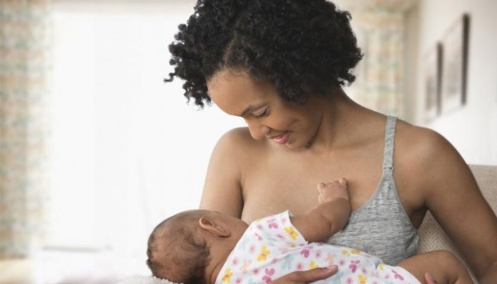 Woman breastfeeding