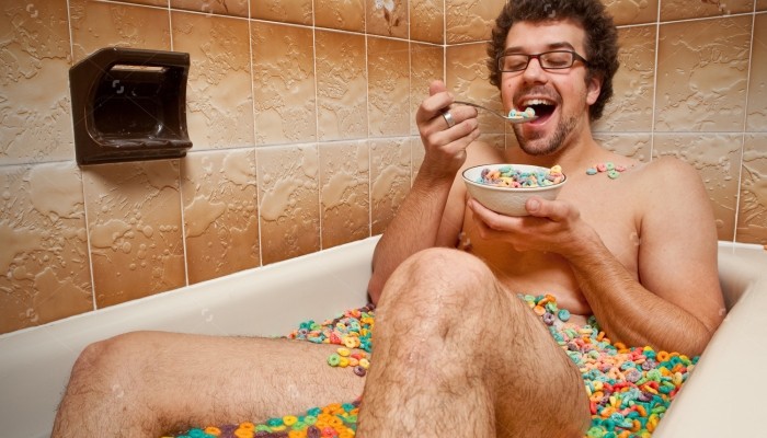 eating cereal