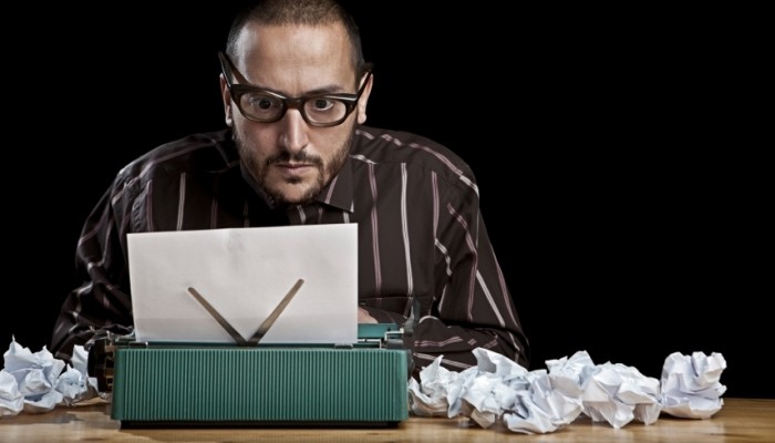 stressed writer