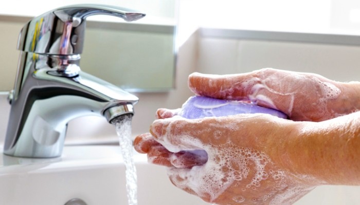 wash hands