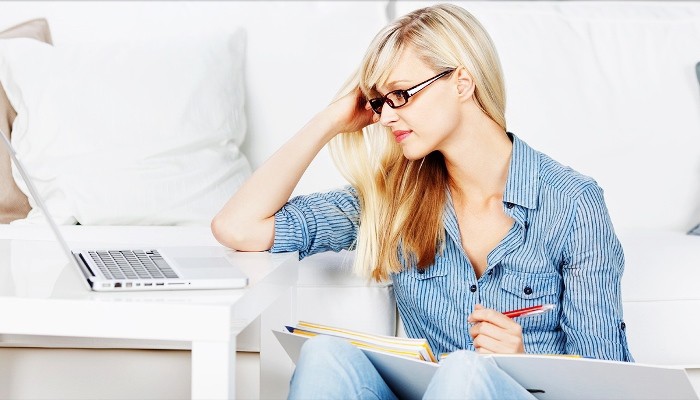 woman writing