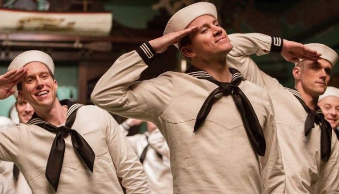 Channing Tatum dressed as a sailor
