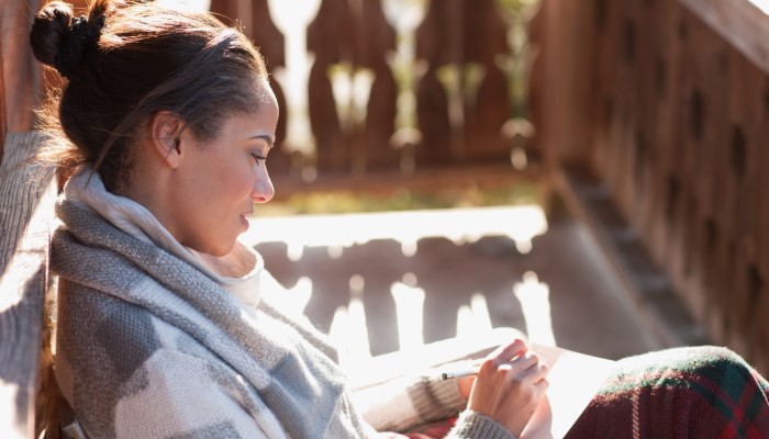 woman writing