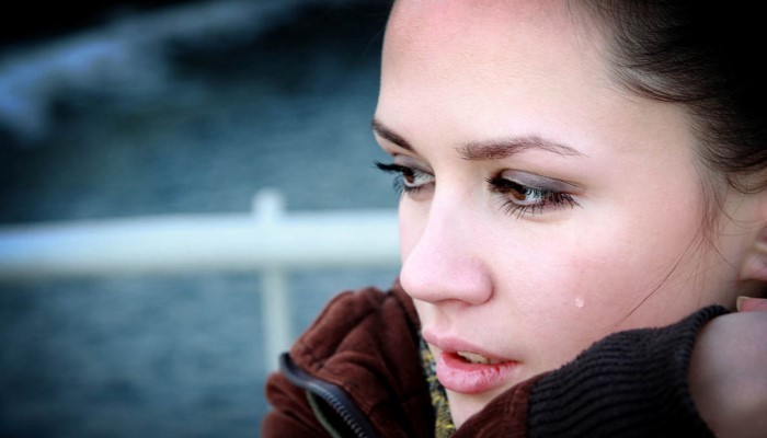 woman crying