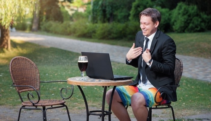 man wearing shorts