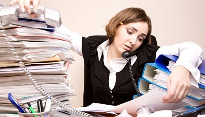 employee exhausted from work