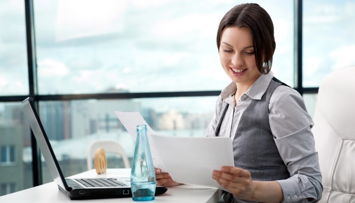 woman at work