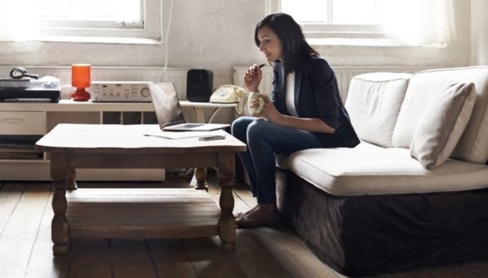working at home