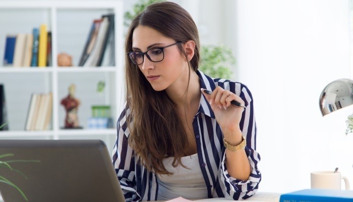 woman at work