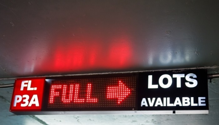 Full parking lot sign