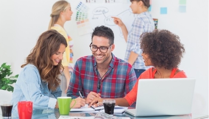 designers brainstorming in their office