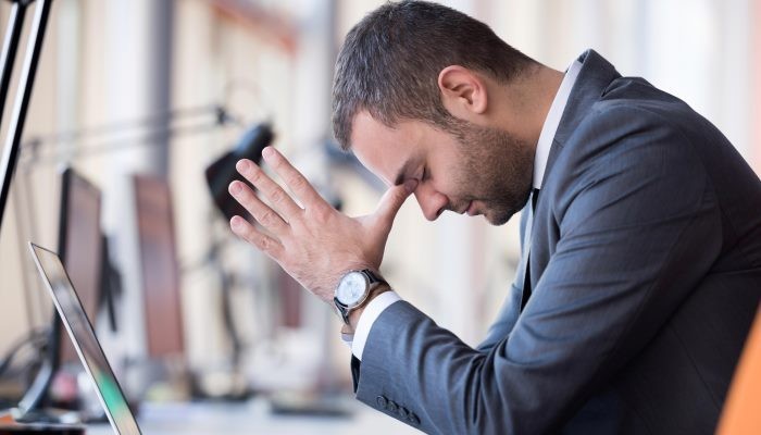 worried businessman