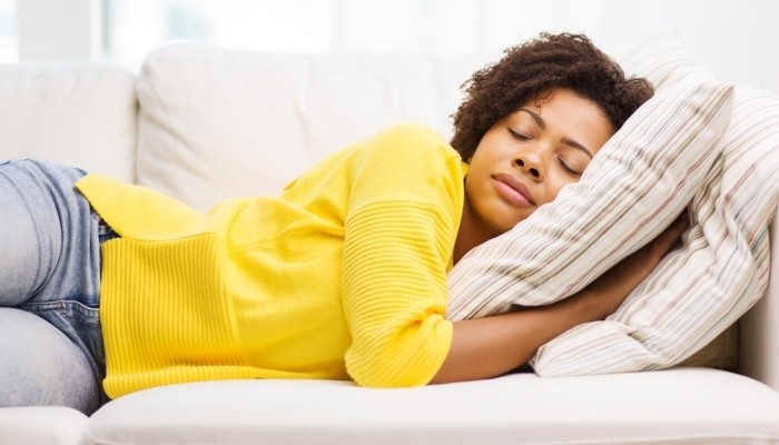 woman sleeping