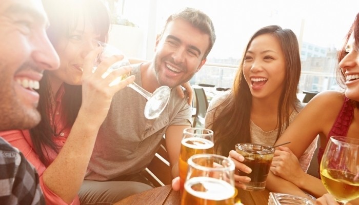 drinks with friends