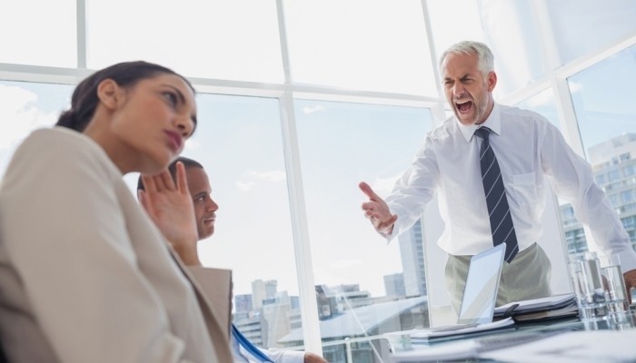 angry boss