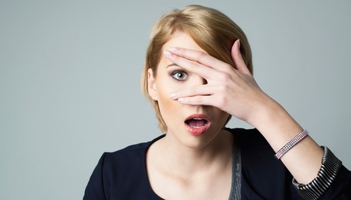 Shocked woman