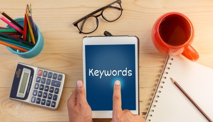 keywords on tablet