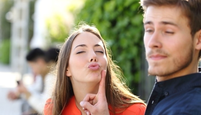 girl rejected for kiss