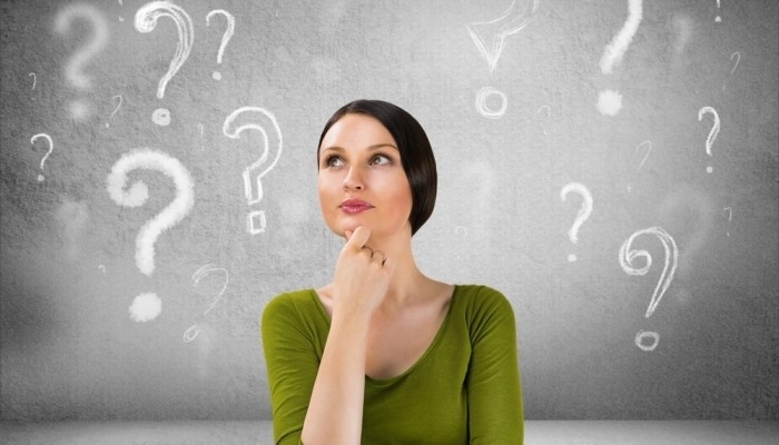 woman with questioning expression