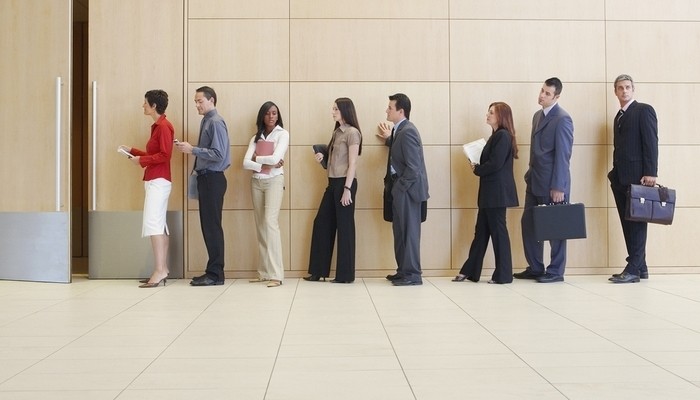 Job interview queue
