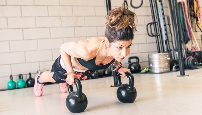 girl working out