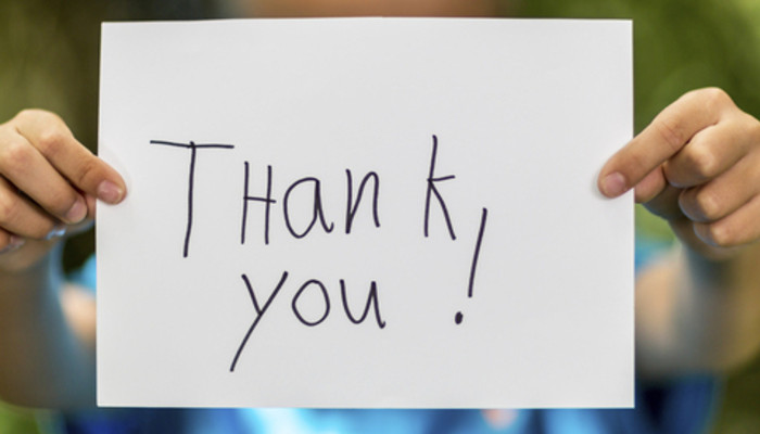 thank you note