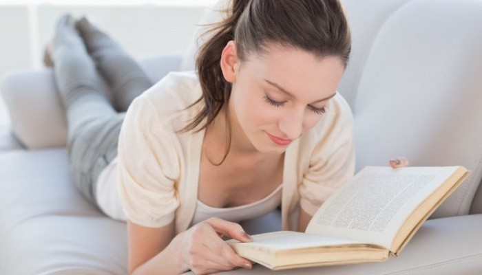 woman reading