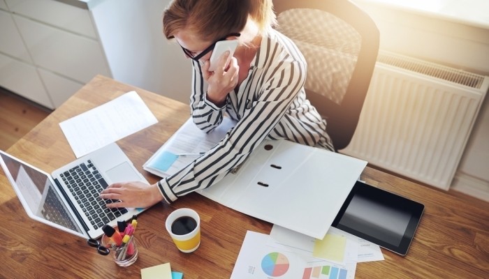 woman at work