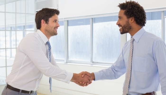 businessmen shaking hands
