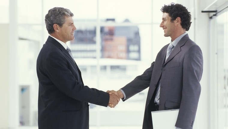 Businessmen shaking hands