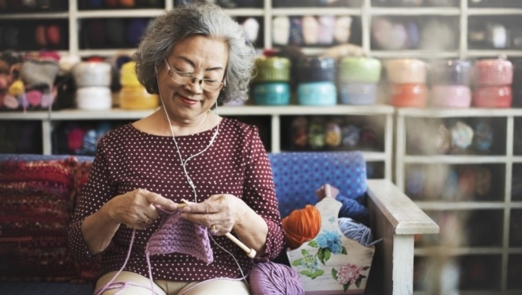 senior woman hobby